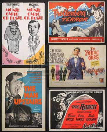 VARIOUS PRODUCTIONS - 10 UK Posters (most 1960's-70's)