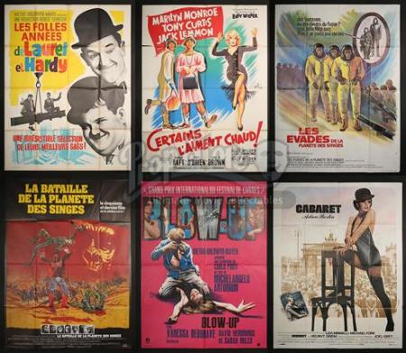 VARIOUS PRODUCTIONS - 10 French Posters (most 1960's-70's)