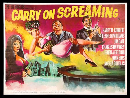 CARRY ON SCREAMING (1966) - UK Quad Poster