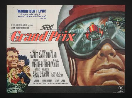 GRAND PRIX (1966) - UK Quad Poster