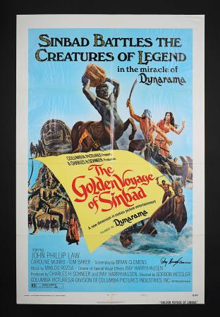 THE GOLDEN VOYAGE OF SINBAD (1973) - Autographed US One-Sheet Style-A Poster