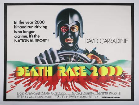 DEATH RACE 2000 (1975) - UK Quad Poster