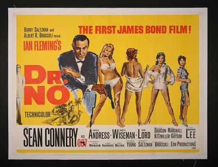 JAMES BOND: DR NO (1962) - UK Quad Poster