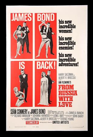 JAMES BOND: FROM RUSSIA WITH LOVE (1963) - US One-Sheet Style-B Poster