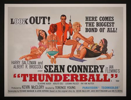 JAMES BOND: THUNDERBALL (1965) - UK Quad Poster