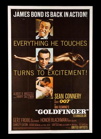 JAMES BOND: GOLDFINGER (1964) - US One-Sheet Poster