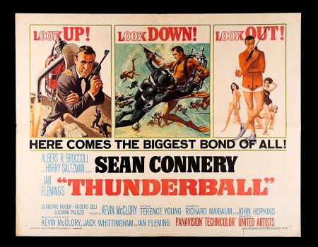 JAMES BOND: THUNDERBALL (1965) - US Half-Sheet Poster