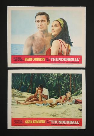 JAMES BOND: THUNDERBALL (1965) - Two US Lobby Cards