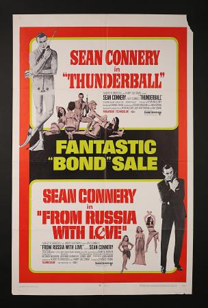 JAMES BOND: THUNDERBALL (1965) / FROM RUSSIA WITH LOVE (1963) - US One-Sheet Poster