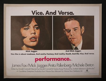 PERFORMANCE (1970) - UK Quad Printer's Proof Poster