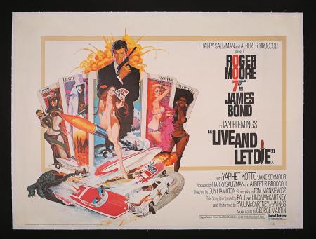 JAMES BOND: LIVE AND LET DIE (1973) - UK Quad Poster