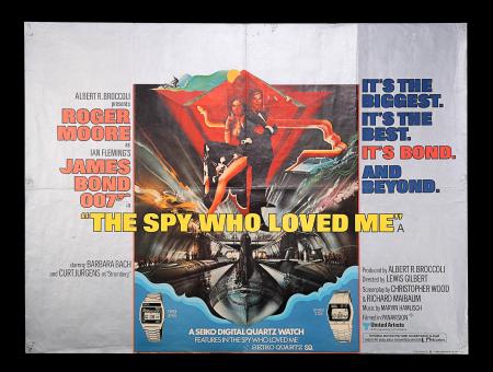 JAMES BOND: THE SPY WHO LOVED ME (1977) - UK Quad "Seiko" Poster