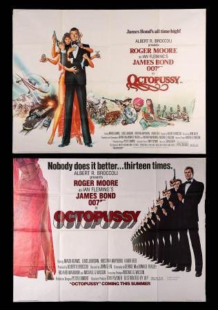 JAMES BOND: OCTOPUSSY (1983) - Two UK Quad Posters