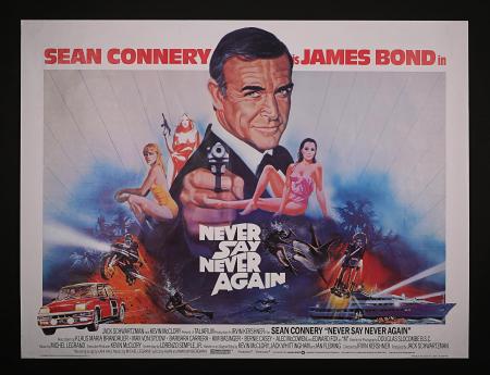 JAMES BOND: NEVER SAY NEVER AGAIN (1984) - UK Quad Poster