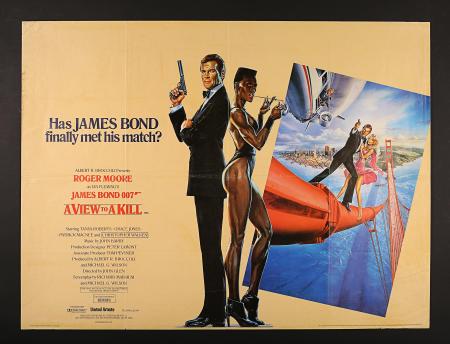 JAMES BOND: A VIEW TO A KILL (1985) - UK Quad Poster