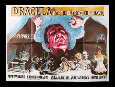 HAMMER: DRACULA HAS RISEN FROM THE GRAVE - UK Quad Poster