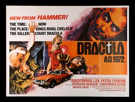 HAMMER: DRACULA A.D. 1972 - UK Quad Poster