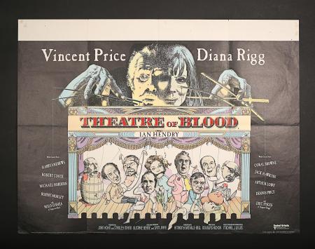 THEATRE OF BLOOD (1973) - UK Quad Poster