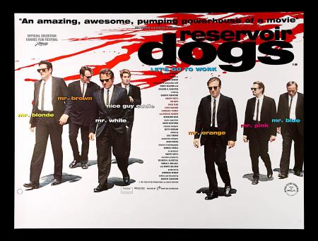 RESERVOIR DOGS (1992) - UK Quad Poster