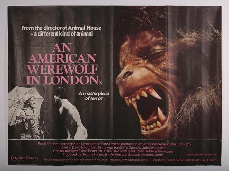 AN AMERICAN WEREWOLF IN LONDON (1981) - UK Quad Poster