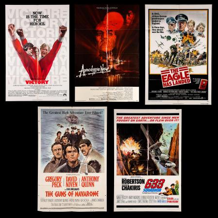 VARIOUS PRODUCTIONS (1961-81) - Seven "War" US One-Sheet Posters