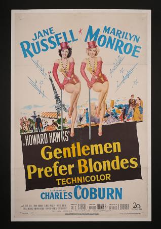 MARILYN MONROE: GENTLEMEN PREFER BLONDES (1953) - US One-Sheet Poster