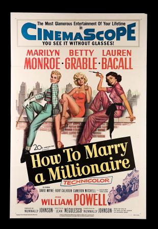 MARILYN MONROE: HOW TO MARRY A MILLIONAIRE (1953) - US One-Sheet Poster