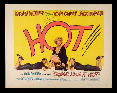 MARILYN MONROE: SOME LIKE IT HOT (1959) - US Half-Sheet Style-A Poster