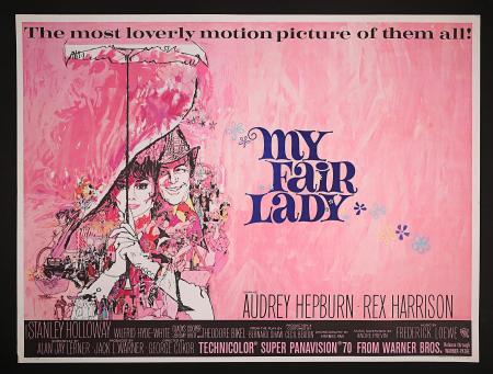 AUDREY HEPBURN: MY FAIR LADY (1964) - UK Quad Printer's Proof Poster