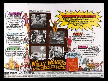 WILLY WONKA AND THE CHOCOLATE FACTORY (1971) - UK Quad Poster