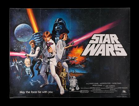 STAR WARS: EPISODE IV: A NEW HOPE (1977) - UK Quad "Non-Oscars®" Poster