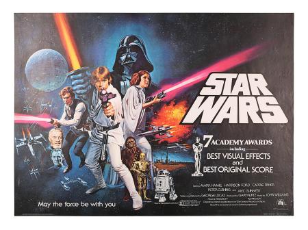 STAR WARS: EPISODE IV: A NEW HOPE (1977) - UK Quad "Oscars®" Poster