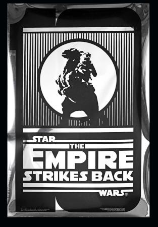 STAR WARS: EPISODE V: THE EMPIRE STRIKES BACK (1980) - US One-Sheet Silver Mylar 10th Anniversary Style-B Poster