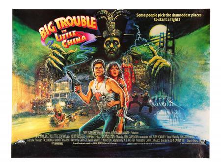 BIG TROUBLE IN LITTLE CHINA (1986) - UK Quad Poster