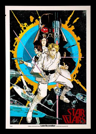 STAR WARS: EPISODE IV: A NEW HOPE (1977) - US One-Sheet "Chaykin" Pre-Production Poster