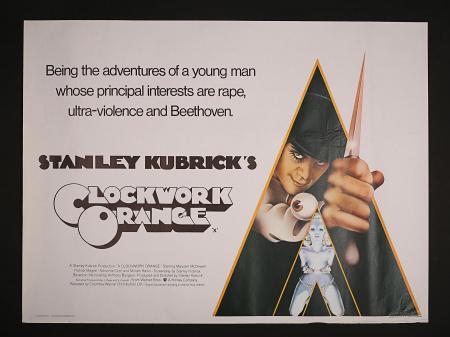 A CLOCKWORK ORANGE (1972) - UK Quad Printer's Proof Poster