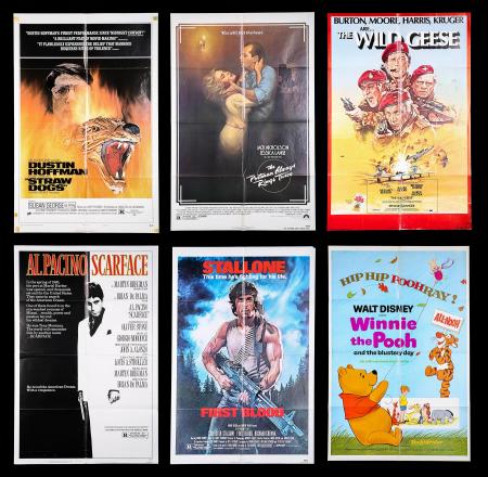 VARIOUS PRODUCTIONS (1969-83) - Nine US One-Sheet Posters