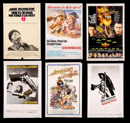 VARIOUS PRODUCTIONS (1961-77) - Nine US One-Sheet Posters