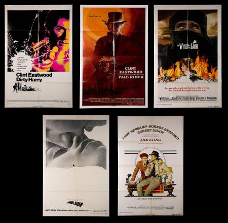 VARIOUS PRODUCTIONS (1962-85) - Eight US One-Sheet Posters