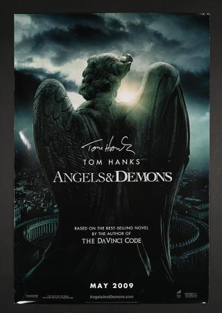 ANGELS AND DEMONS (2009) - Autographed US One-Sheet Teaser Poster