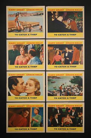 TO CATCH A THIEF (1955) - Set of Eight US Lobby Cards