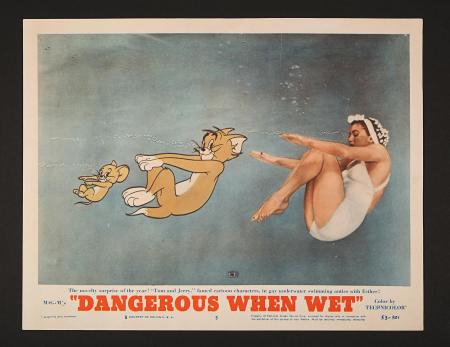 DANGEROUS WHEN WET (1953) - US Lobby Card