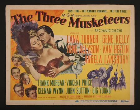 THE THREE MUSKETEERS (1948) - US Title Lobby Card