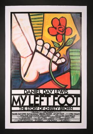 MY LEFT FOOT (1989) - US "International" One-Sheet