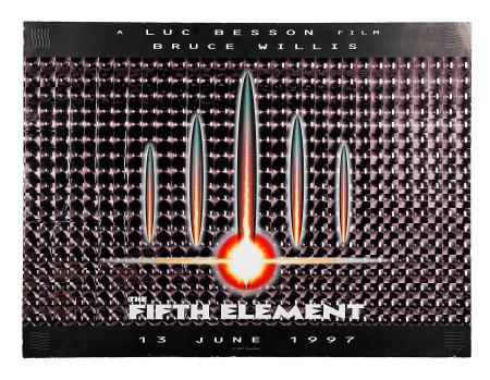 THE FIFTH ELEMENT (1997) - UK Quad Lenticular