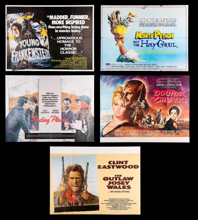 VARIOUS PRODUCTIONS (1965-88) - Seven UK Quad Posters