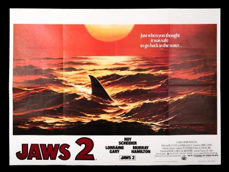 JAWS 2 (1978) - UK Quad Poster Advance