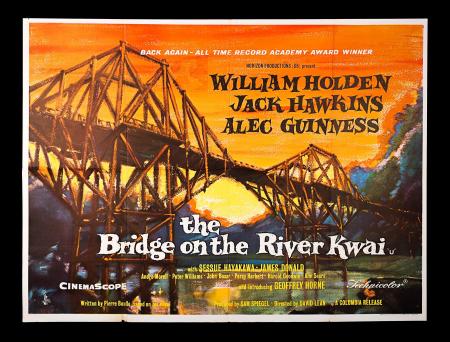 BRIDGE ON THE RIVER KWAI (1957) - UK Quad Poster