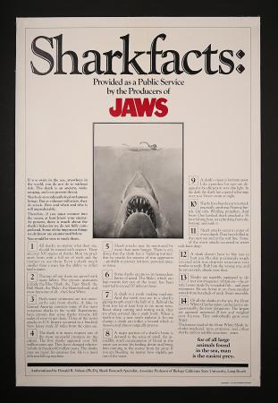 JAWS (1975) - US One-Sheet "Sharkfacts" Poster