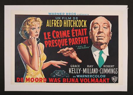 DIAL M FOR MURDER (1954) - Belgian Poster